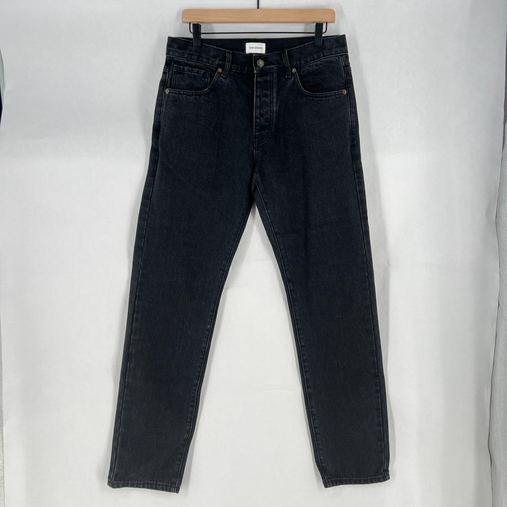 Club Paradise‎ Jeans Mens 32 Black Denim Cotton Button Fly Straight Leg New